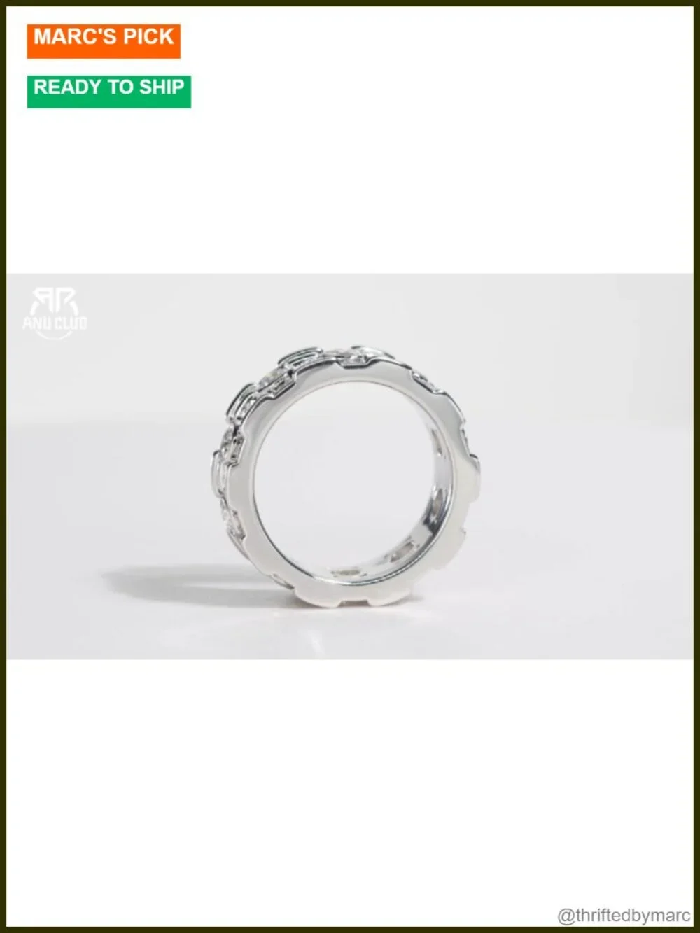 Moissanite Wedding Band D Color VVS1 925 Sterling Silver Eternity Ring Bezel Set